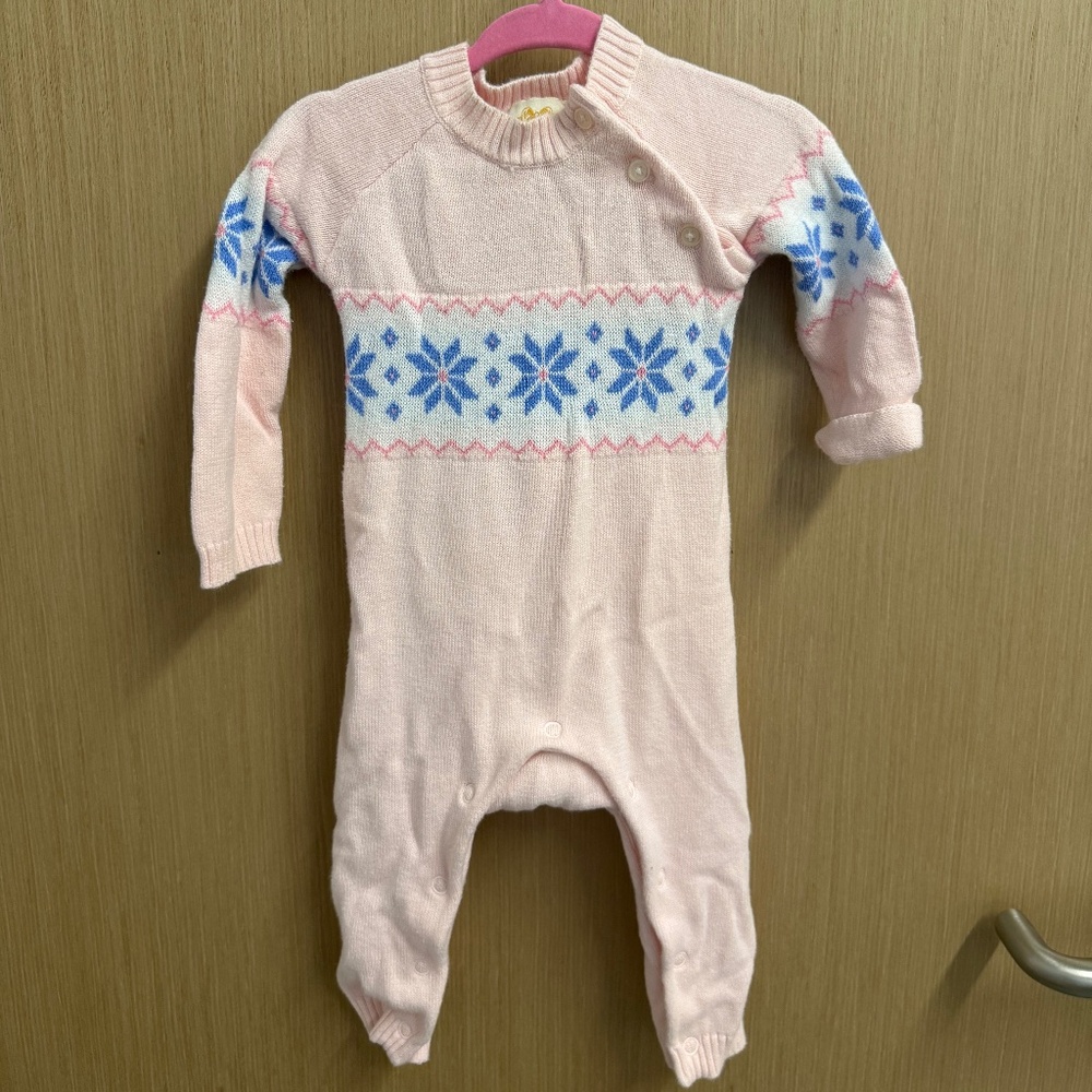 Beaufort Bonnet Snowflake Sweater One Piece - 3 - 6M